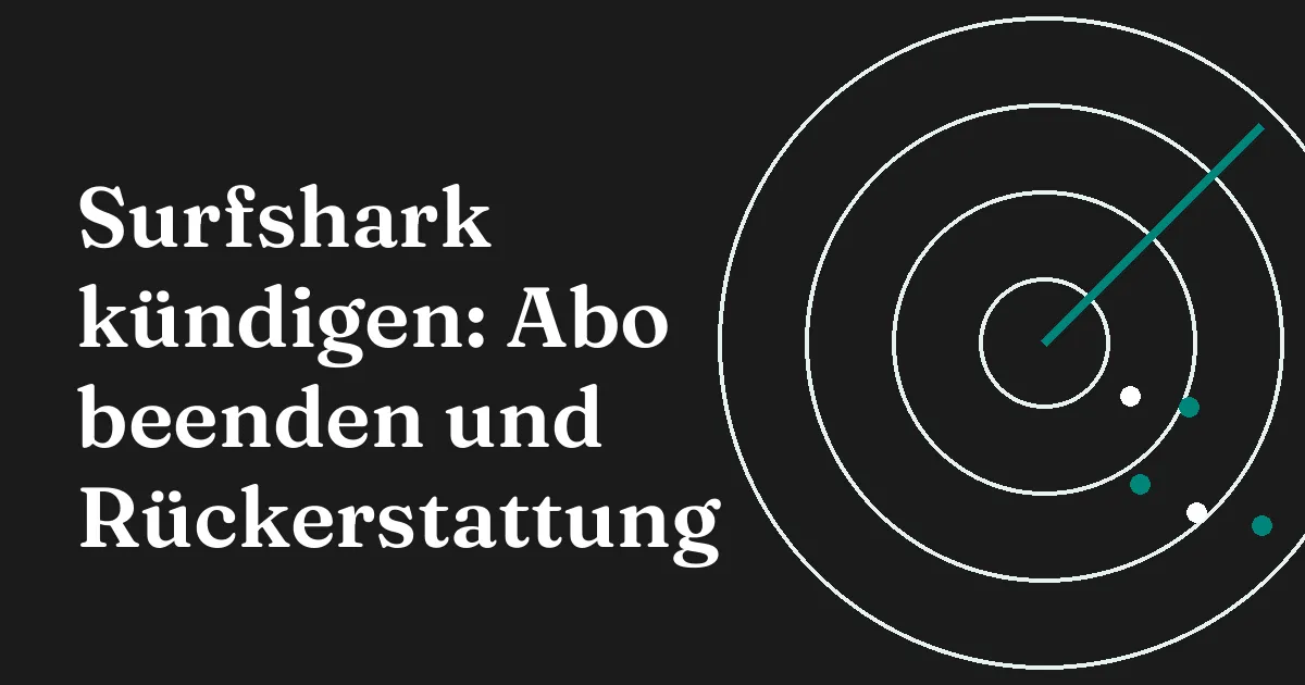 Surfshark kündigen: Smartphone mit geöffneter Abo-Verwaltung und Kündigungsknopf